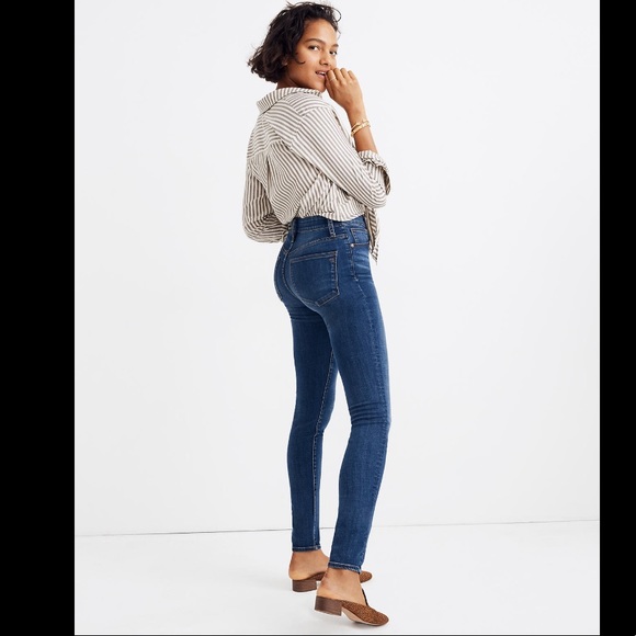 NWT Madewell Curvy High-Rise Skinny Jeans in Hayes Wash - Picture 2 of 9